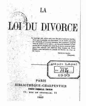 loi sur le divorce