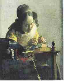 Vermeer La Dentelliere - Les supports
