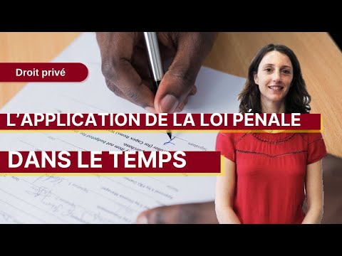 L’application de droit dans le temps