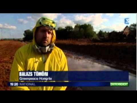 Boues toxiques en Hongrie: Greenpeace sur le terrain