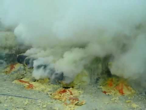 Les volcans:  Ijen, Kawah, Indonésie