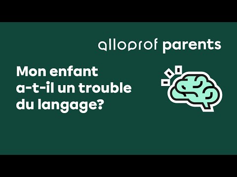 Les troubles du langage chez l'enfant