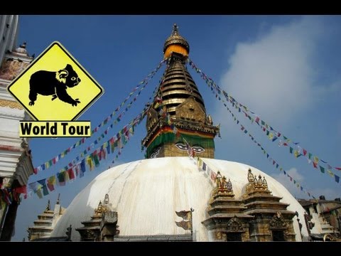 Voyage au Nepal Katmandou Temple Swayambunath Maryse & Dany © Youtube
