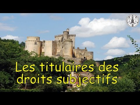 Les titulaires des droits subjectifs