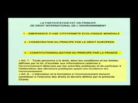 Enjeux et défis du Droit de l'Environnement. (16 Octobre 2007)