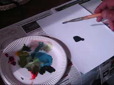 Cours de peinture : comment faire du noir avec 3 couleurs