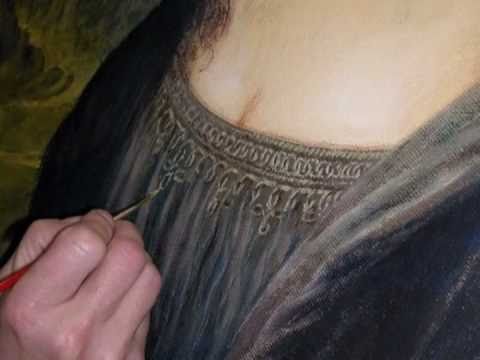 MONA LISA - La Joconde - Olivier Lemennicier Artiste peintre sur toile, Peinture Acrylique - Vidéo