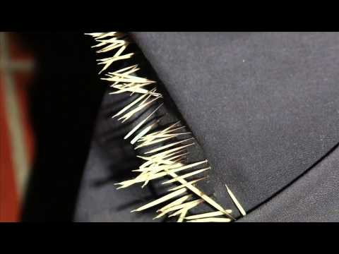Textile de piquants de porc-épic