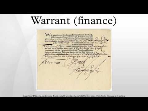 Warrant (finance)