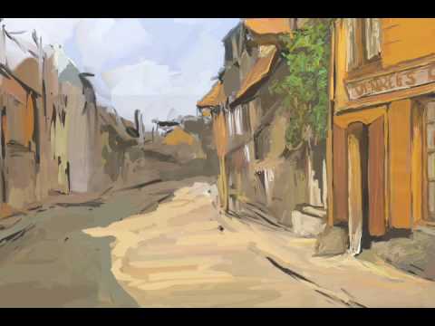 Speed Painting - Jlorka - Sketch Oil Painting  "Rue de la Bavolle", Honfleur by Claude Monet