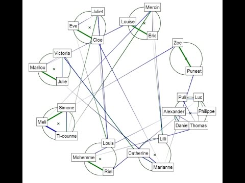 Explication de l'application du sociogramme de Pierre Girardot